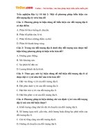 trac nghiem dia ly 10 bai 2 mot so phuong phap bieu hien cac doi tuong dia li tren ban do 1