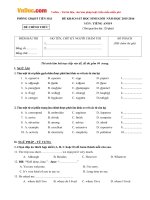 de khao sat hoc sinh gioi mon tieng anh lop 9 phong gd dt tien hai thai binh nam hoc 2015 2016