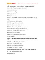 trac nghiem dia ly 10 bai 22 dan so va su gia tang dan so