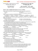 de thi giua hoc ki 2 mon sinh hoc lop 11 truong thpt trung an can tho nam hoc 2015 2016