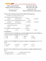 de thi hoc ky 2 mon tieng anh lop 8 truong thcs luong the vinh an giang nam hoc 2013 2014