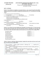 de thi chon hoc sinh gioi cap tinh mon tieng anh lop 9 so gd dt vinh phuc nam hoc 2015 2016