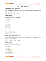 giai bai tap sgk toan lop 9 bai 5 bang can bac hai