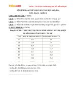 de thi giua hoc ki 1 mon dia lop 10 truong thpt phan ngoc hien nam 2015 2016