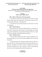 QUY ĐỊNH Về đào tạo trình độ Tiến sĩ tại Học viện Ngân hàng