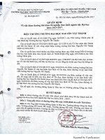 Quyết định khen thưởng Thủ khoa tốt nghiệp bậc Đại học khóa 2013-2017 – Phòng Công tác Sinh viên