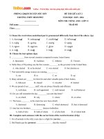 de thi giua ky 2 mon tieng anh lop 11 truong thpt minh phu ha noi nam hoc 2015 2016