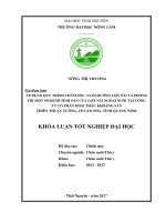 Áp dụng quy trình chăm sóc, nuôi dưỡng lợn nái và phòng trị một số bệnh sinh sản của lợn nái ngoại nuôi tại công ty CP khai thác khoáng sản Thiên Thuận Tường  thành phố Cẩm phả  tỉnh Quảng Ninh.