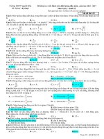 de thi kscl dau nam mon vat ly lop 12 truong thpt nguyen hue nam 2016 2017