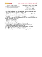 de thi hoc ki 1 mon cong nghe lop 9 truong thcs phan boi chau hai duong nam 2015 2016