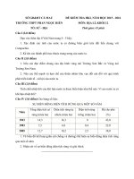 de thi hoc ki 1 mon dia ly lop 12 nam 2015 2016 truong thpt phan ngoc hien