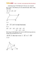 giai bai tap trang 17 sgk hinh hoc 10 tich cua vecto voi mot so