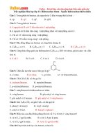 trac nghiem hoa hoc lop 11 hidrocacbon thom nguon hidrocacbon thien nhien