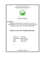 Tình hình chăn nuôi lợn nái sinh sản và lợn con từ sơ sinh đến 21 ngày tuổi tại Trại lợn Ngô Hồng Gấm, xã Hợp Thanh  huyện Lương Sơn  tỉnh Hòa bình.