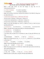 trac nghiem hoa hoc lop 11 dan xuat halogen phenol ancol