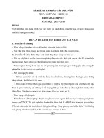 de thi kscl dau nam mon van lop 10 truong thpt phan ngoc hien nam 2013 2014