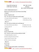 bo cau hoi mon hoa hoc lop 8