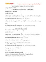 de cuong on tap hk2 mon toan lop 11