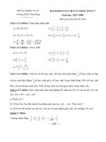 de ksck dau nam mon toan lop 7 truong thcs tien dong nam 2017 2018