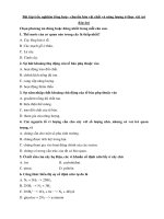 bai tap trac nghiem sinh hoc 11 chuyen hoa vat chat va nang luong o thuc vat