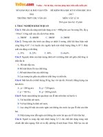 de thi hk2 mon vat ly lop 10 truong thpt chu van an yen bai nam hoc 2016 2017