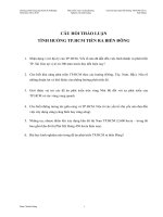 Câu hỏi thảo luận tình huống 2. TP. Hồ Chí Minh tiến ra biển Đông