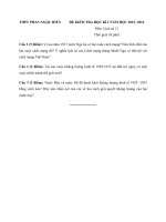de thi hoc ki 1 mon lich su lop 11 nam 2015 2016 truong thpt phan ngoc hien