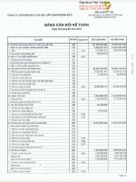 Báo cáo tài chính Quý III năm 2016