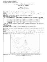 de thi hk2 mon dia ly lop 11 truong thpt tran hung dao tphcm nam 2016 2017