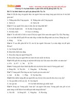 trac nghiem lich su lop 10 chuong 6 su hinh thanh va phat trien che do phong kien tay au