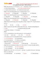 trac nghiem hoa hoc lop 11 hidrocacbon no