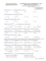 de thi giua hk2 mon toan lop 11 truong thpt yen lac 2 nam 2016 2017