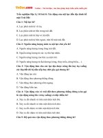 trac nghiem dia ly 10 bai 8 tac dong cua noi luc den dia hinh be mat trai dat