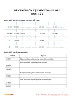 de cuong on tap hoc ki 2 mon toan lop 3