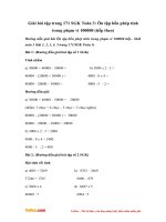 giai bai tap trang 171 sgk toan 3 on tap 4 phep tinh trong pham vi 100000