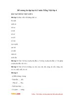 de cuong on tap hoc ki 2 mon tieng viet lop 4