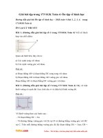 giai bai tap trang 173 sgk toan 4 on tap ve hinh hoc