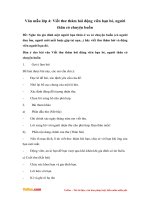 van mau lop 4 viet thu tham hoi dong vien ban be nguoi than co chuyen buon