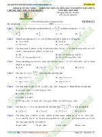 BTN Tổng hợp đề thi thử trắc nghiệm toán 2018 tập 1