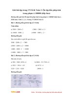 giai bai tap trang 172 sgk toan 3 on tap 4 phep tinh trong pham vi 100000 tiep