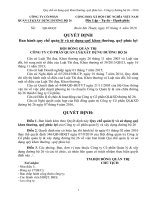 Quy chế sử dụng quỹ khen thưởng, phúc lợi năm 2016