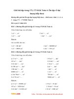 giai bai tap trang 172 173 sgk toan 4 on tap ve dai luong tiep theo