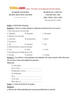 de kiem tra 1 tiet so 3 mon tieng anh lop 8 thi diem truong thcs tran mai ninh thanh hoa nam hoc 2015 2016