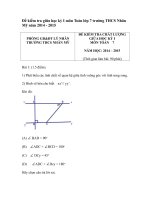 de thi giua hoc ky mon toan lop 7 truong nhan my