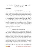 van mau lop 5 viet 1 doan van mieu ta hoat dong cua mot nguoi