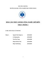 Báo cáo thực hành công nghệ chế biến thực phẩm