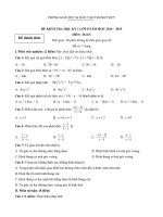 de thi hoc ki 1 mon toan 8 nam 2014 2015 huyen thanh thuy