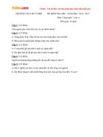 de thi hk1 mon cong nghe lop 6 truong thcs duy ninh quang ninh nam hoc 2016 2017