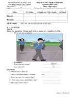 de kiem tra dinh ky so 1 mon tieng anh lop 6 truong thcs ang cang dien bien nam hoc 2015 2016