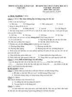 de kiem tra hoc ki 1 mon vat ly lop 6 nam 2014 2015 huyen viet yen